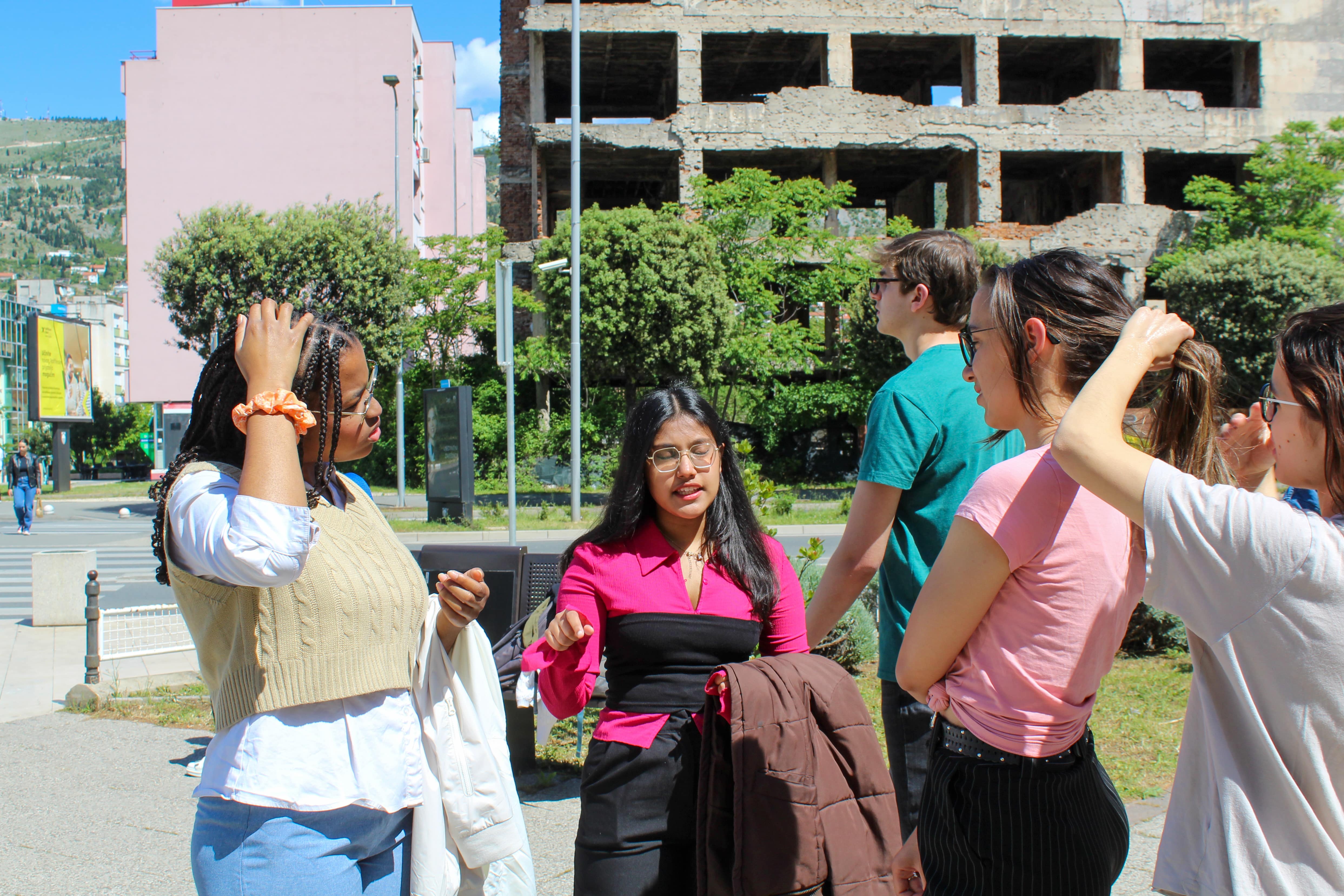 E2S students gathered for an activity